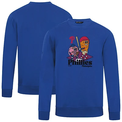 Men's Levelwear  Royal Philadelphia Phillies Zane Ballpark Food Pullover Sweatshirt