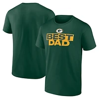 Men's Green Green Bay Packers Greatest Dad T-Shirt