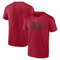 Men's Red Tampa Bay Buccaneers Greatest Dad T-Shirt