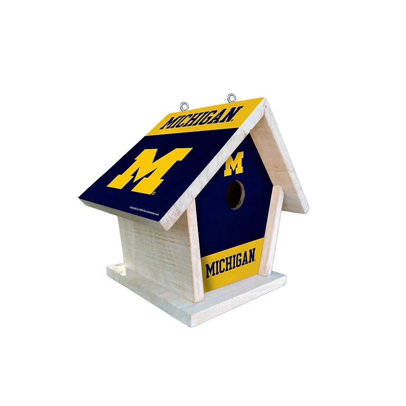 Michigan Wolverines Team Pride Bird House