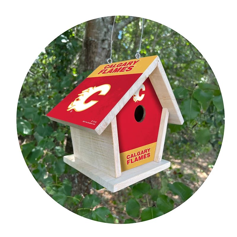 Calgary Flames Team Pride Bird House