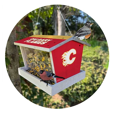 Calgary Flames Team Pride Bird Feeder