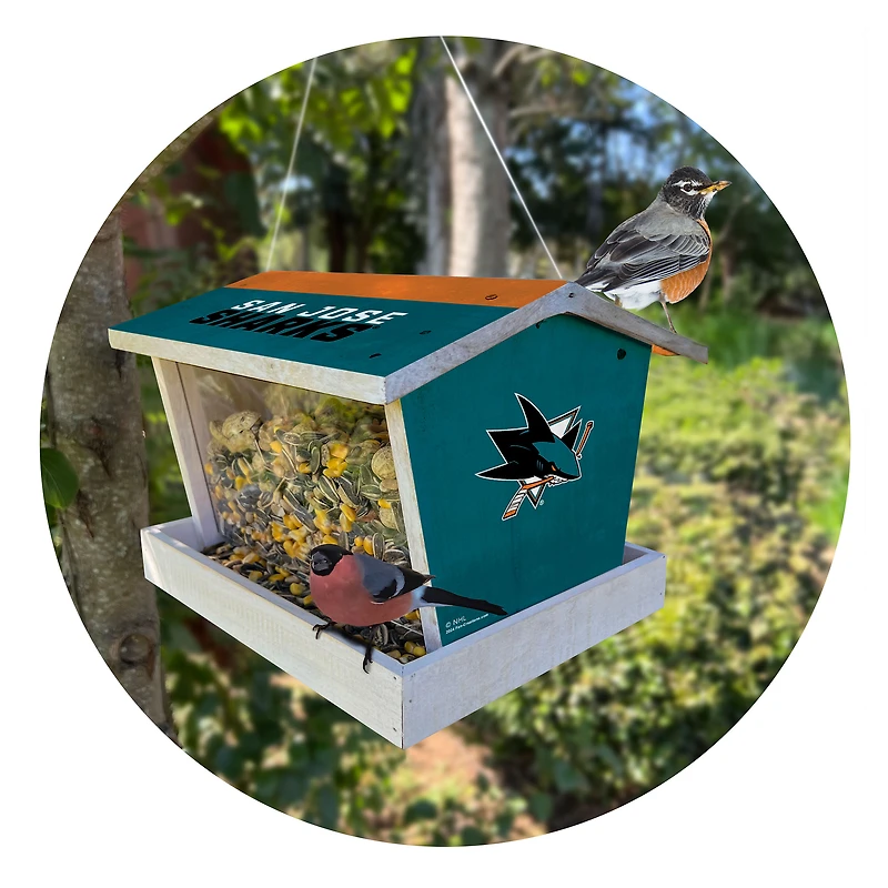 San Jose Sharks Team Pride Bird Feeder