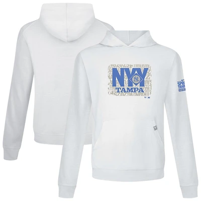 Men's Levelwear White New York Yankees 2025 Spring Training Relay Pullover Hoodie