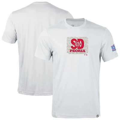 Men's Levelwear White San Diego Padres Thrive Spring Training T-Shirt