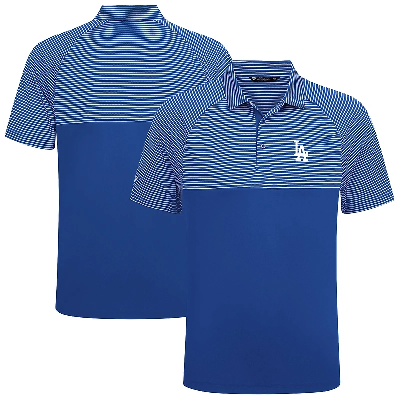 Men's Levelwear Royal Los Angeles Dodgers Classic Stripes Insignia 2.0 Polo
