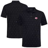 Men's Levelwear Black Cincinnati Reds Vision Insignia 2.0 Polo