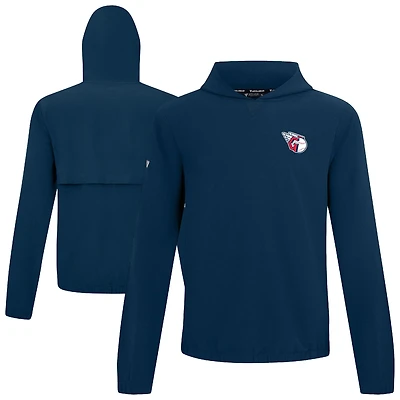 Men's Levelwear Navy Cleveland Guardians Action Insignia 2.0 Pullover Hoodie