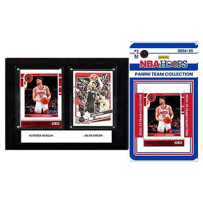 Houston Rockets 6" x 8" Player Plaque & 2024 Team Trading Card Set