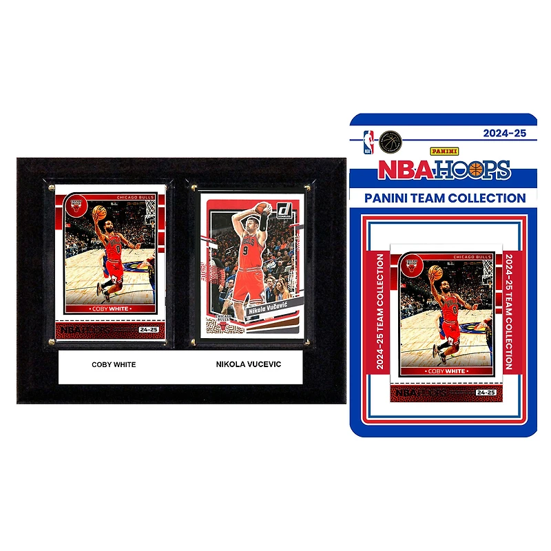 Chicago Bulls 6" x 8" Player Plaque & 2024 Team Trading Card Set