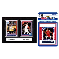 Philadelphia 76ers 6" x 8" Player Plaque & 2024 Team Trading Card Set