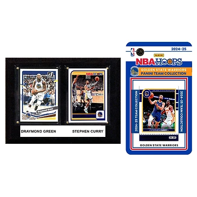 Golden State Warriors 6" x 8" Player Plaque & 2024 Team Trading Card Set