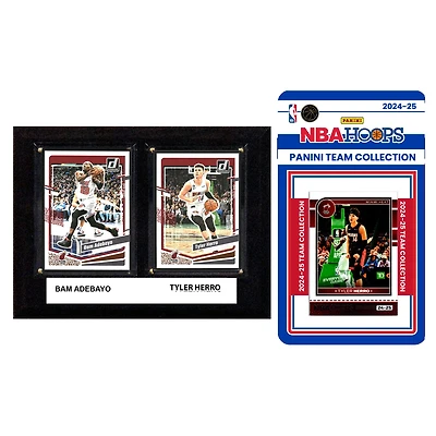Miami Heat 6" x 8" Player Plaque & 2024 Team Trading Card Set
