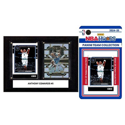 Minnesota Timberwolves 6" x 8" Player Plaque & 2024 Team Trading Card Set