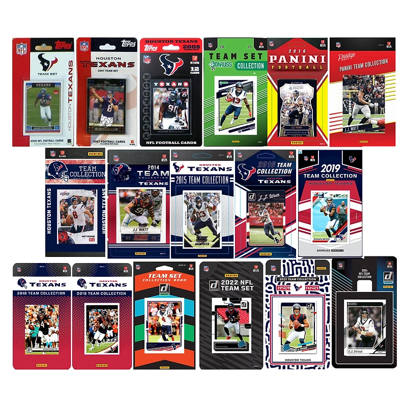 Houston Texans Trading Card Team Sets