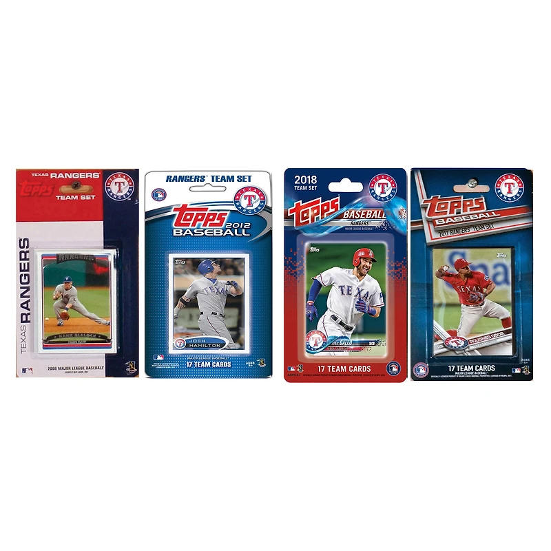 Texas Rangers Trading Card Team Sets
