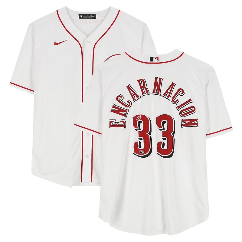 Christian Encarnacion-Strand Cincinnati Reds Autographed White Nike Replica Jersey