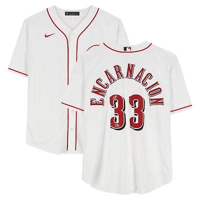 Christian Encarnacion-Strand Cincinnati Reds Autographed White Nike Replica Jersey