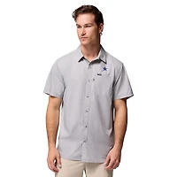 Men's Columbia  Gray Dallas Cowboys Slack Tide Camp Button-Up Shirt