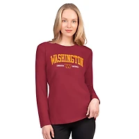 Women's G-III 4Her by Carl Banks  Burgundy Washington Commanders Best Play Long Sleeve T-Shirt