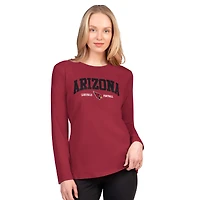 Women's G-III 4Her by Carl Banks  Cardinal Arizona Cardinals Best Play Long Sleeve T-Shirt