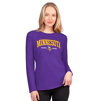 Women's G-III 4Her by Carl Banks  Purple Minnesota Vikings Best Play Long Sleeve T-Shirt