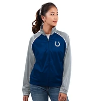Women's G-III 4Her by Carl Banks Royal Indianapolis Colts Replay Full-Zip Track Jacket