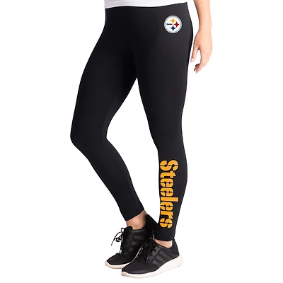 Women's G-III 4Her by Carl Banks Black Pittsburgh Steelers Pregame Leggings