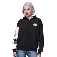 Women's Starter  Black San Francisco 49ers 4th Down Full-Zip Hoodie
