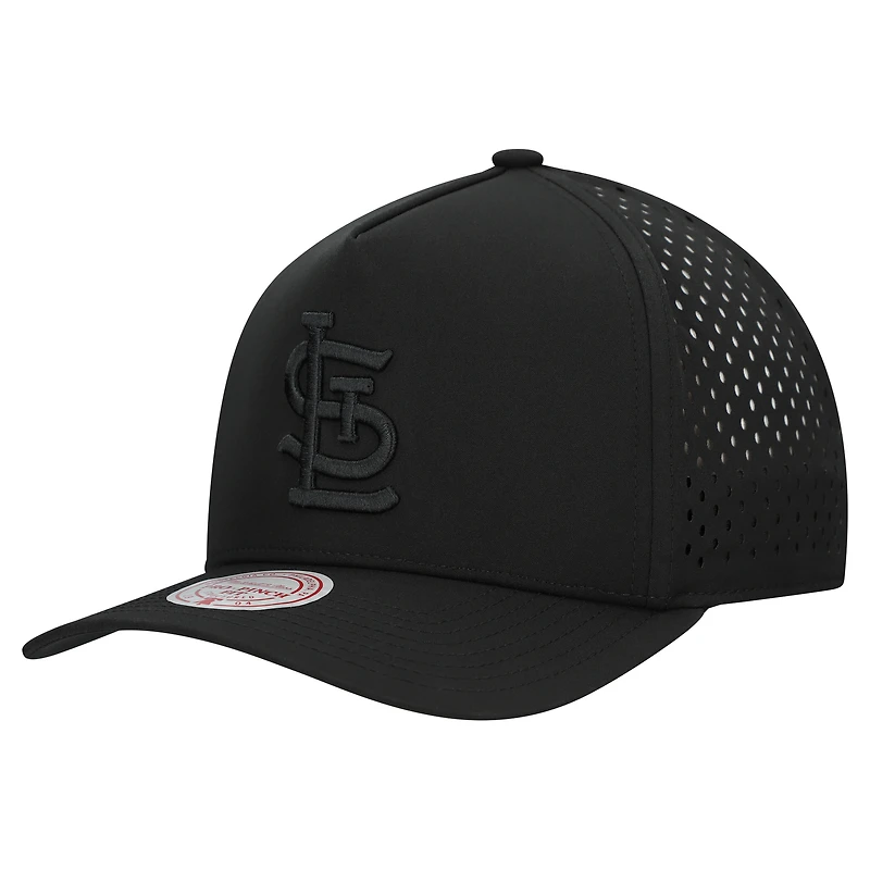 Men's Mitchell & Ness  Black St. Louis Cardinals Perfect Icon Pro Pinch Adjustable Hat