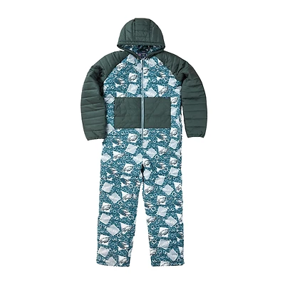 Men's Chubbies  Teal Philadelphia Eagles Full-Zip Hooded Puffer Bodysuit
