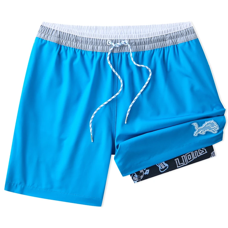 Men's Chubbies Blue Detroit Lions 5.5" Classic Lined Swim Trunks