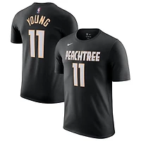 Unisex Nike Trae Young Black Atlanta Hawks 2025/26 City Edition Name & Number T-Shirt