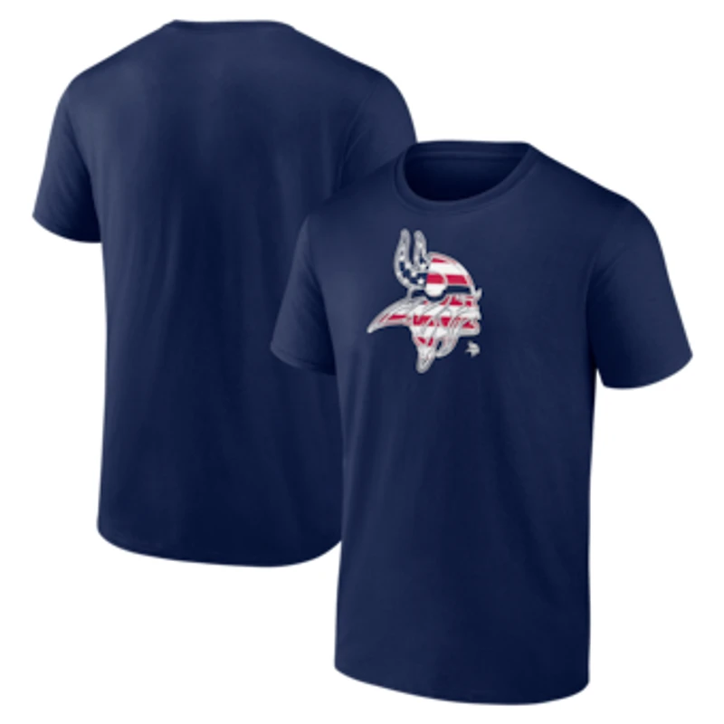 Men's Navy Minnesota Vikings Americana T-Shirt