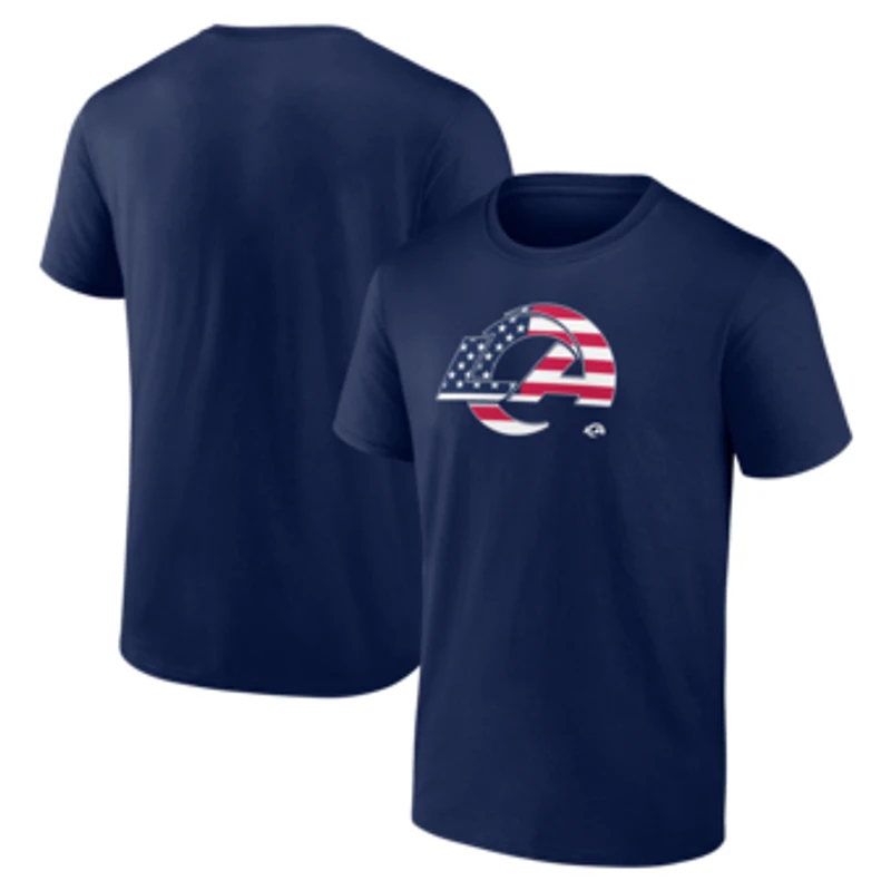 Men's Navy Los Angeles Rams Americana T-Shirt