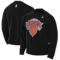 Men's Jordan Brand Black New York Knicks Statement Edition Sweatshirt