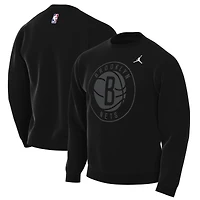 Men's Jordan Brand Black Brooklyn Nets Statement Edition Sweatshirt