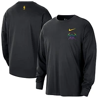 Men's Nike  Black Denver Nuggets 2025/26 City Edition Remix Essential Logo Long Sleeve T-Shirt