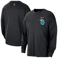 Men's Nike  Black Detroit Pistons 2025/26 City Edition Remix Essential Logo Long Sleeve T-Shirt