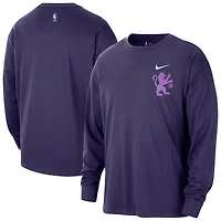 Men's Nike  Purple Sacramento Kings 2025/26 City Edition Remix Essential Logo Long Sleeve T-Shirt
