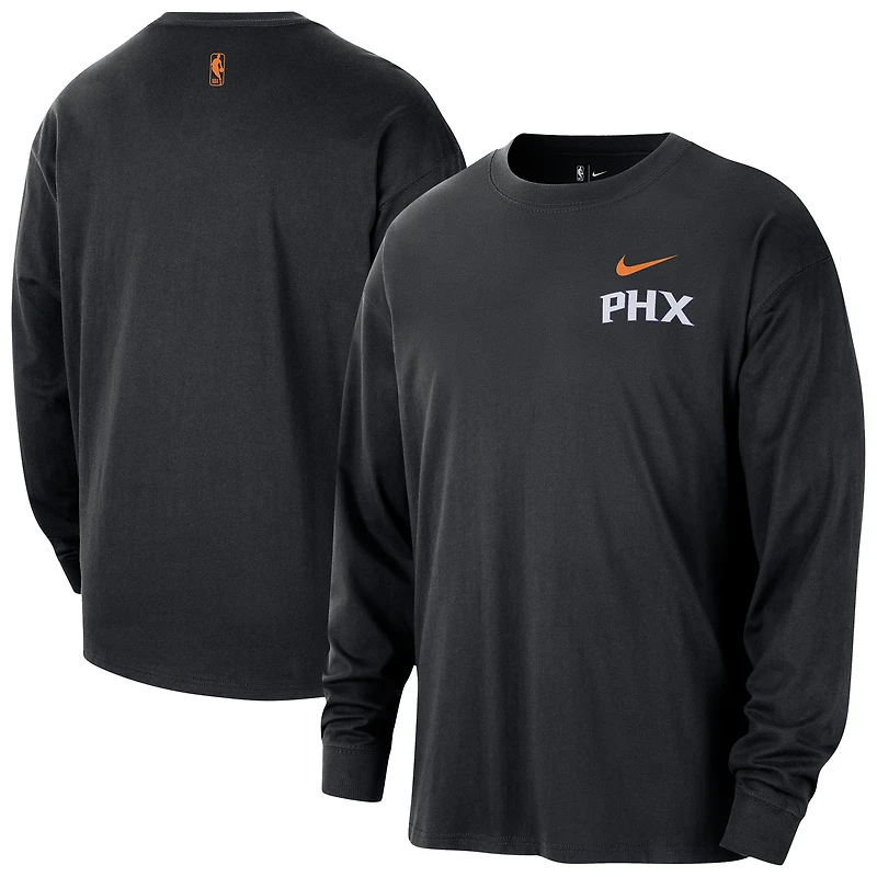 Men's Nike  Black Phoenix Suns 2025/26 City Edition Remix Essential Logo Long Sleeve T-Shirt