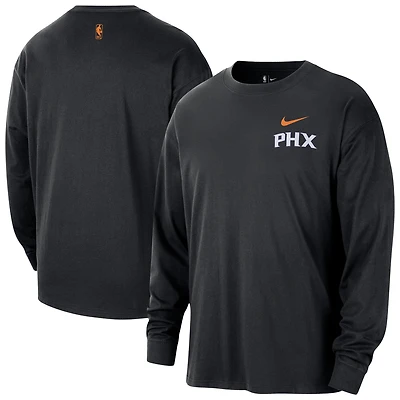 Men's Nike Black Phoenix Suns 2025/26 City Edition Remix Essential Logo Long Sleeve T-Shirt