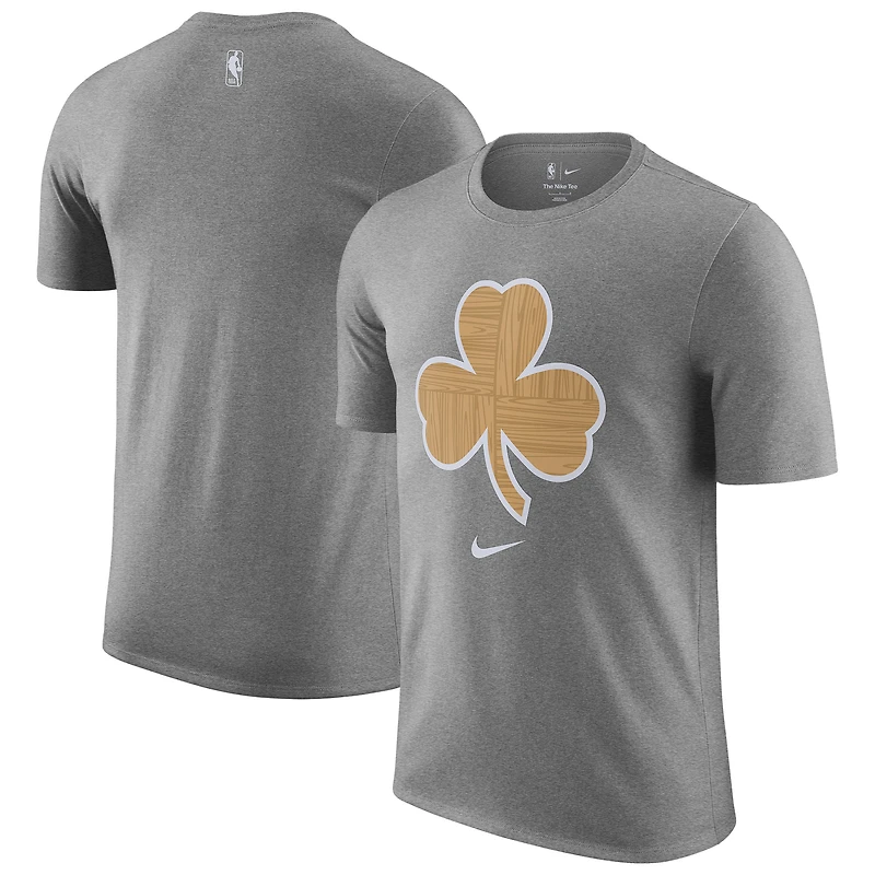 Men's Nike  Heather Gray Boston Celtics 2025/26 City Edition Remix Essential Logo T-Shirt