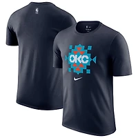 Men's Nike  Navy Oklahoma City Thunder 2025/26 City Edition Remix Essential Logo T-Shirt