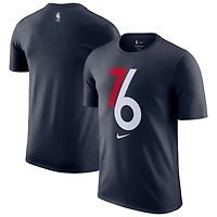 Men's Nike  Navy Philadelphia 76ers 2025/26 City Edition Remix Essential Logo T-Shirt