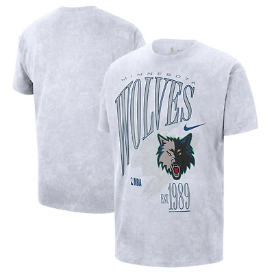 Unisex Nike White Minnesota Timberwolves Classic Edition Hardwood Classics Vintage T-Shirt