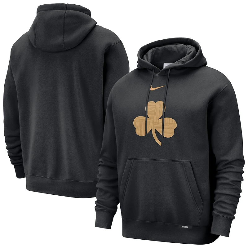 Men's Nike Black Boston Celtics 2025/26 City Edition Essential Logo Remix Hoodie