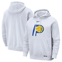 Men's Nike  White Indiana Pacers 2025/26 City Edition Essential Logo Remix Hoodie