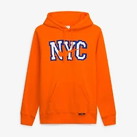 Men's Nike  Orange New York Knicks 2025/26 City Edition Essential Logo Remix Hoodie