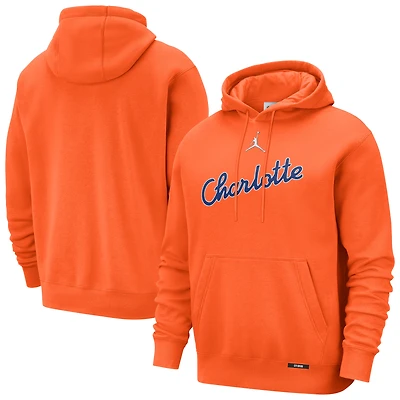 Men's Jordan Brand  Orange Charlotte Hornets 2025/26 City Edition Essential Remix Club Hoodie